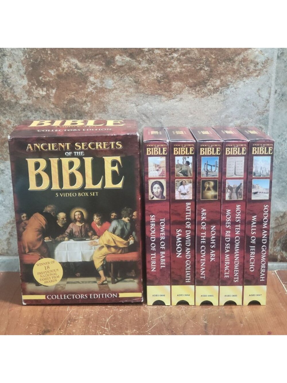 Ancient Secrets of the Bible VHS 5 Tape Video Box Set Collectors Edition VTG